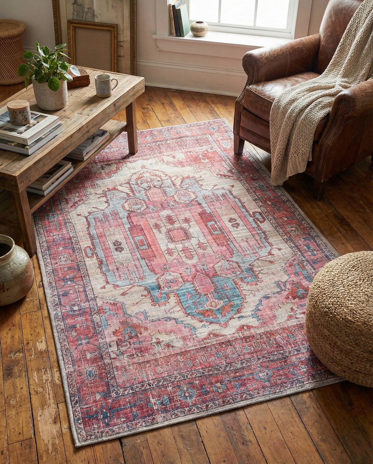 Zahara Oasis Collection Area Rug - Sahara Rectangle Beige  lifestyle 14