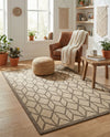 Sahara Sands Collection Area Rug -  Mut Rectangle Natural  lifestyle 6