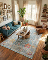 Arcadia Rugs Collection Area Rug -  Olympus Rectangle Blue  lifestyle 20