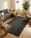 Nordic Loom Geometric Collection Area Rug - Oslo Rectangle Jet Black  lifestyle 30