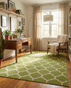 Lattice Gardens Collection Area Rug -  Bloomfield (Light Green) Rectangle Light Green  lifestyle 25