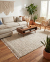 Cozy Cove Shag Collection Area Rug -  Harbor Rectangle Ivory  lifestyle 47