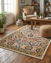 Tabriz Tapestry Collection Area Rug - Sahand (Cream) Rectangle Cream  lifestyle 21