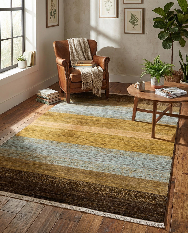 Zagros Oasis Collection Area Rug -  Mehran Rectangle Multi  lifestyle 14