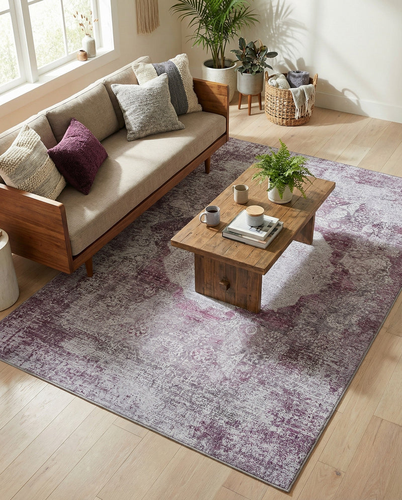 Laguna Sands Collection Area Rug - Catalina Rectangle Pink Ivory  lifestyle 14