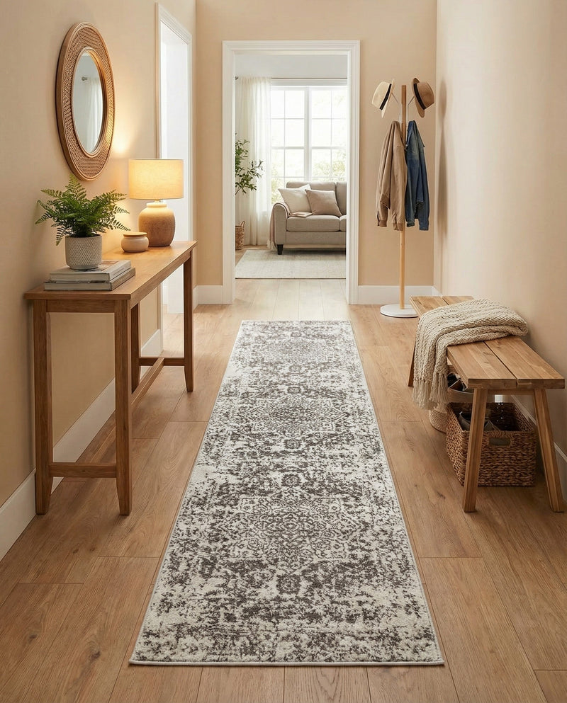 Georgetown Rugs Collection Area Rug - Dupont (White) Runner White  lifestyle 59