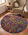 Caribbean Cove Collection Area Rug -  Vincent Round Multi  lifestyle 26