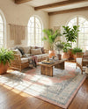 Beverly Grove Collection Area Rug -  Fairfax (Rose) Rectangle Rose  lifestyle 24