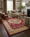 Versailles Elegance Collection Area Rug -  Montreuil Rectangle Red  lifestyle 33