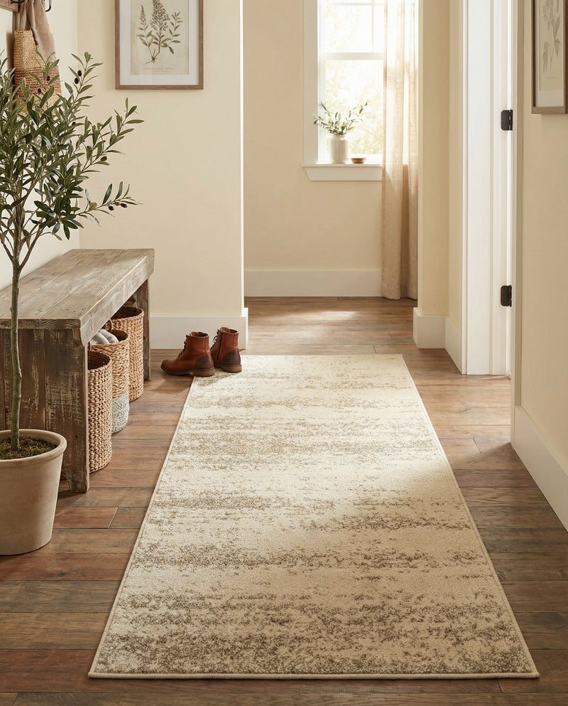 Studio Haven Collection Area Rug -  Gallery (Bone Beige) Runner Bone Beige  lifestyle 64
