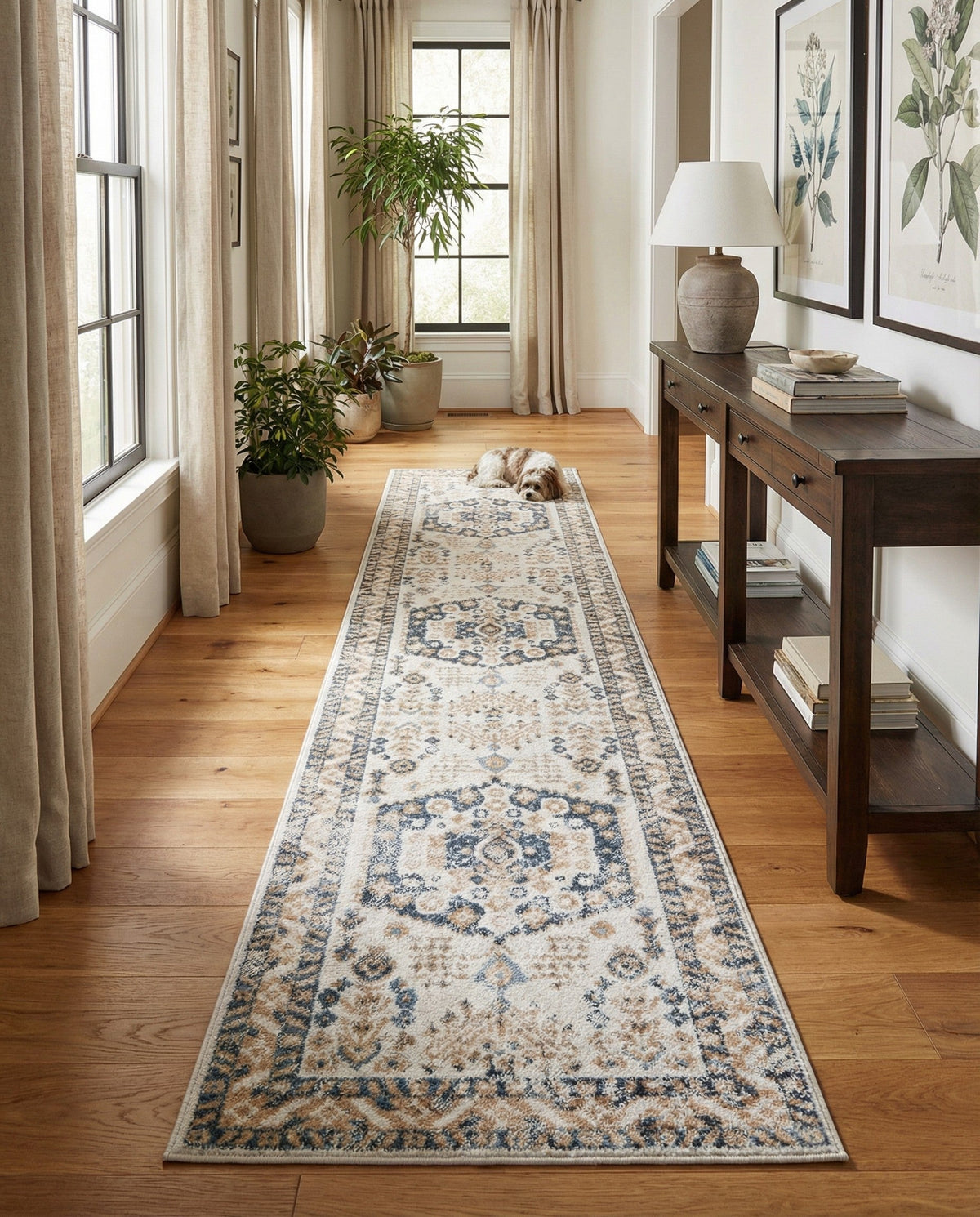 Cambridge Classics Collection Area Rug -  Pembroke (Cream) Runner Cream  lifestyle 78