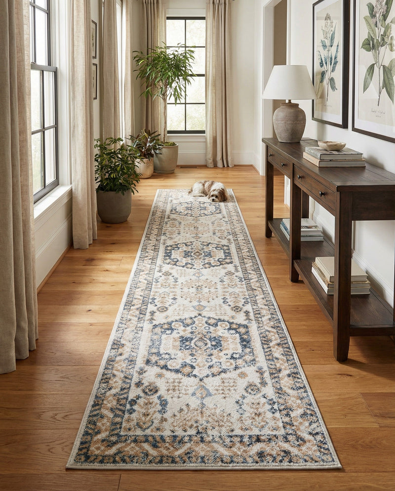 Cambridge Classics Collection Area Rug -  Pembroke (Cream) Runner Cream  lifestyle 78
