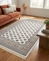 Samarkand Elegance Collection Area Rug -  Margilan (Ivory) Rectangle Ivory  lifestyle 27