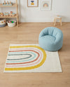 Wonder Tykes Collection Area Rug -  Illusion Rectangle Ivory  lifestyle 4