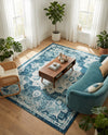 Beverly Grove Collection Area Rug - Melrose (Navy Blue) Rectangle Navy Blue  lifestyle 11