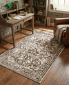 Sanctuary Retreat Collection Area Rug -  Retreat Rectangle Chocolate Brown  lifestyle 37