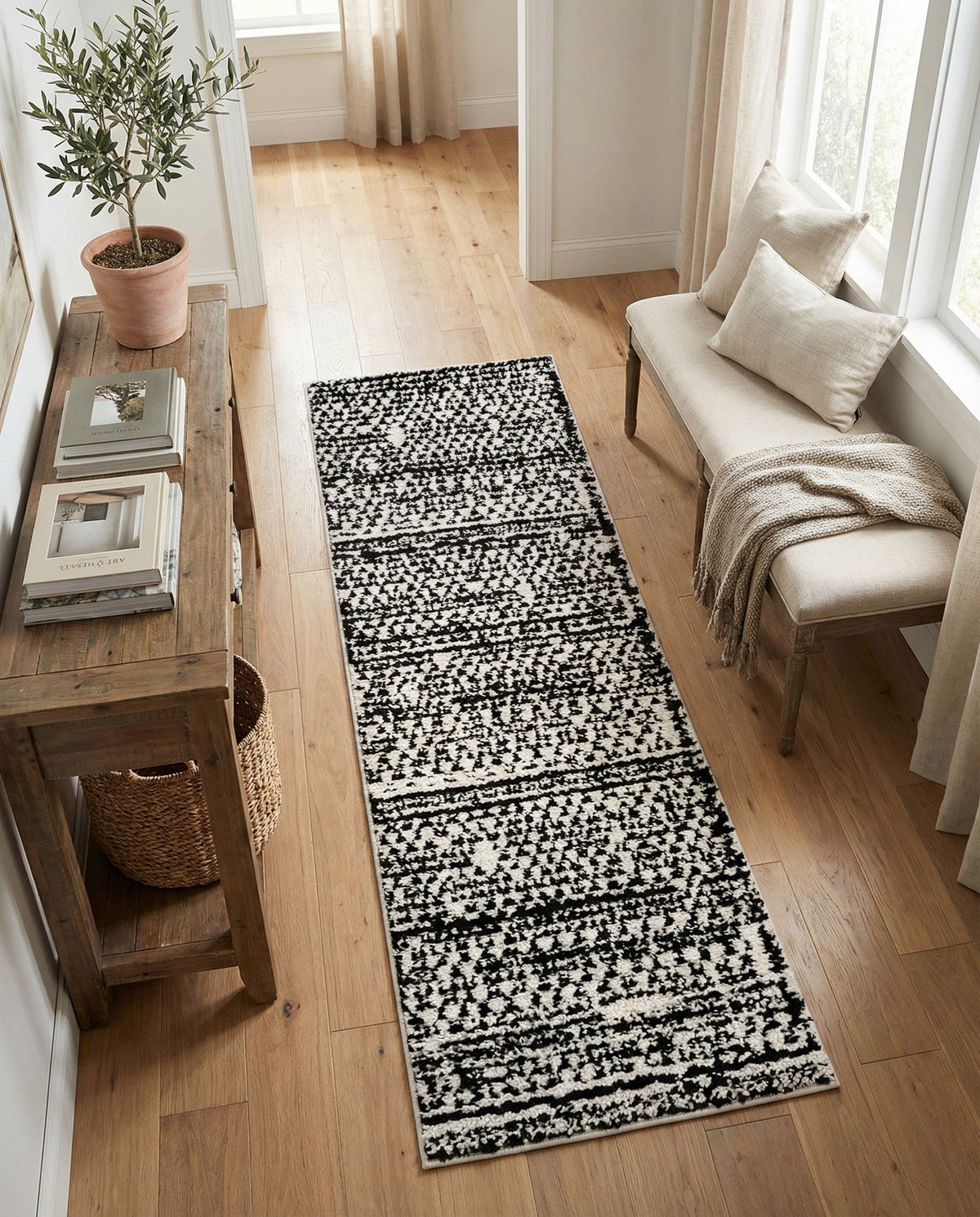 Tangier Treasures Collection Area Rug -  Marrakech Runner Ivory  lifestyle 164