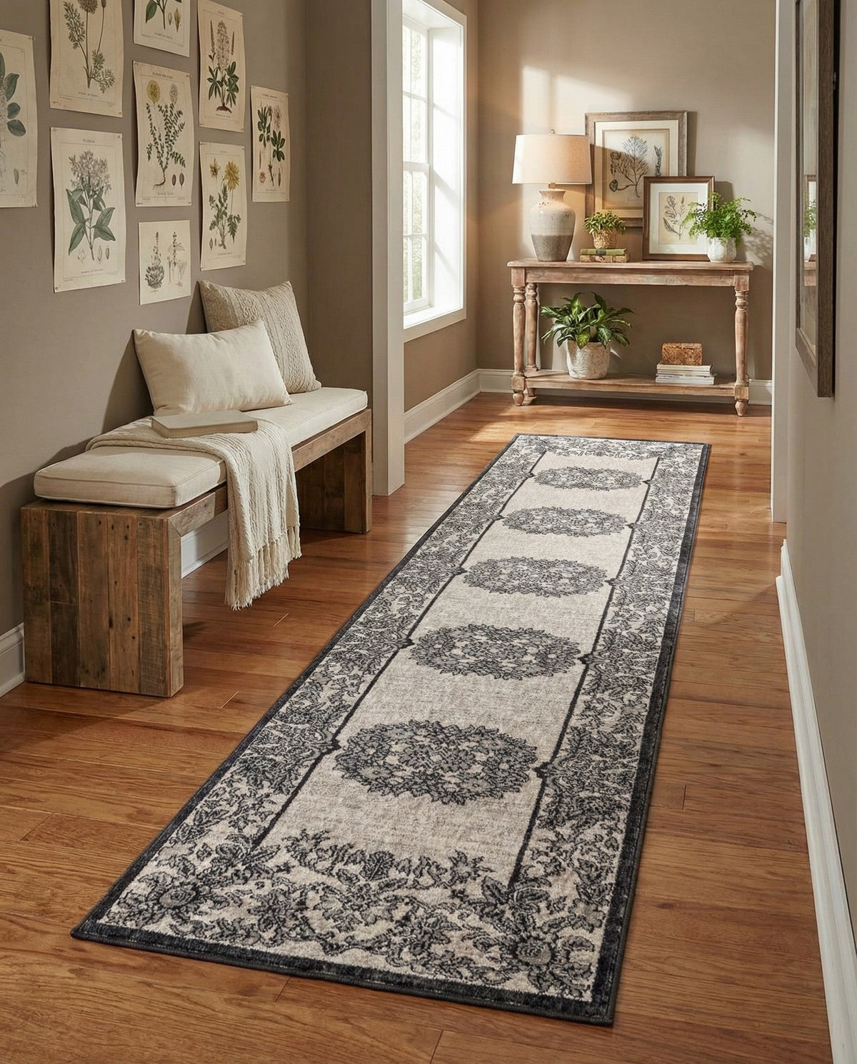 Heritage Harbor Collection Area Rug -  Seabreeze Runner Ivory  lifestyle 175