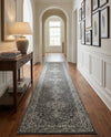 Dover Terrace Collection Area Rug - Marina (Dark Gray) Runner Dark Gray  lifestyle 38