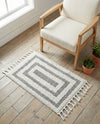 Sahara Chic Collection Area Rug -  Casablanca Rectangle Gray  lifestyle 33