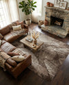 Riviera Elegance Collection Area Rug -  Nice Rectangle Brown  lifestyle 13