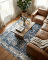 Cascade Range Collection Area Rug -  Shasta (Blue) Rectangle Blue  lifestyle 23