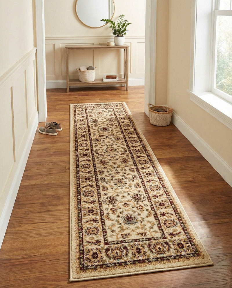 Jaipur Elegance Collection Area Rug -  Nahargarh (Cream) Runner Cream  lifestyle 51
