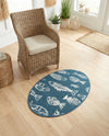 Seaside Haven Rugs Collection Area Rug -  Oceanview Oval Blue  lifestyle 24