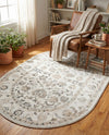 Adriana Terrace Collection Area Rug -  Positano (Ivory) Oval Ivory  lifestyle 61
