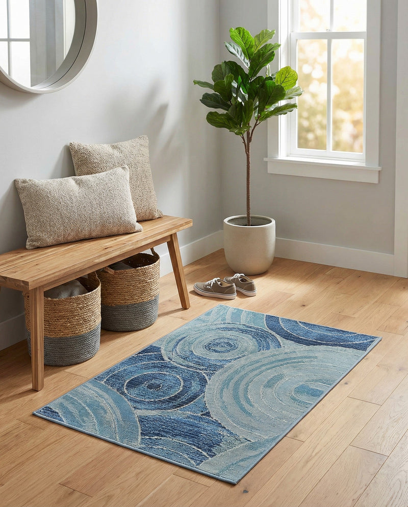 Urban Terrace Collection Area Rug -  Parkside Rectangle Light Blue  lifestyle 20