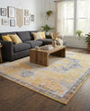 Baroque Era Collection Area Rug - Versailles (Tuscan Yellow) Rectangle Tuscan Yellow  lifestyle 5