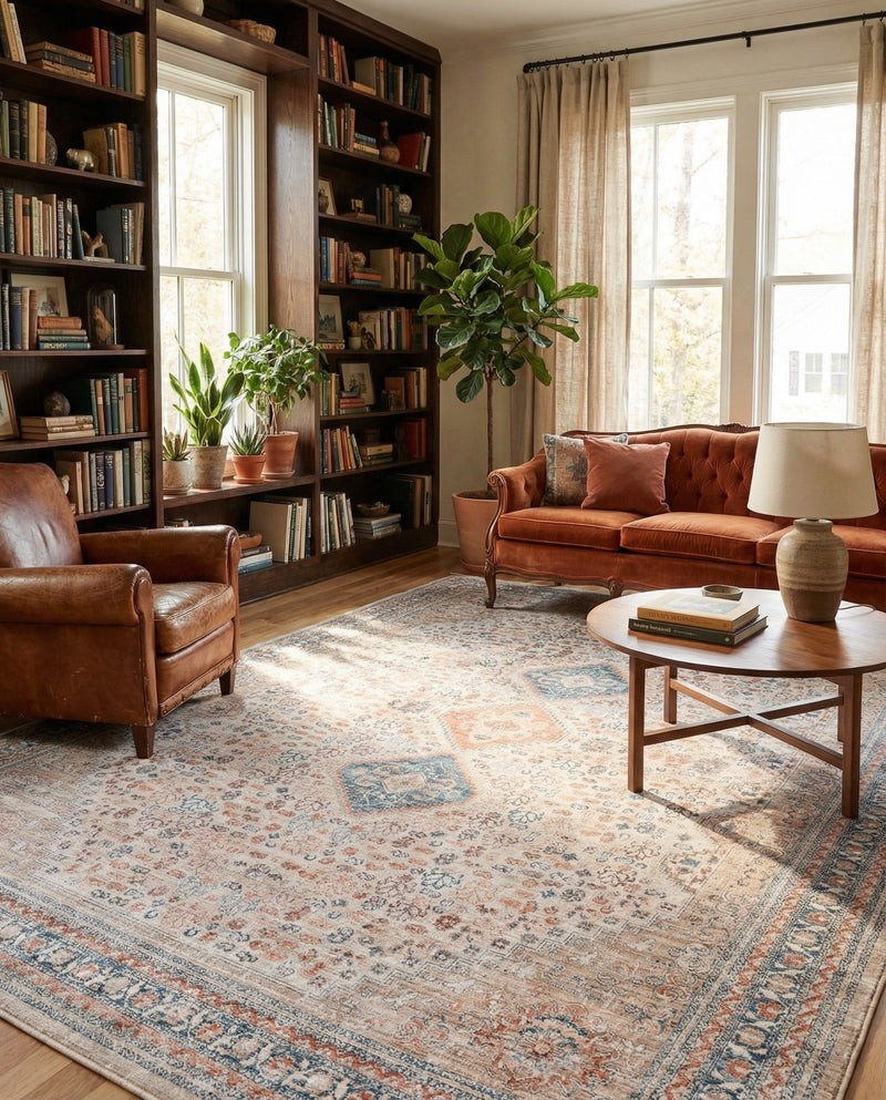 Coastal Haven Collection Area Rug -  Harborview Rectangle Multi  lifestyle 57