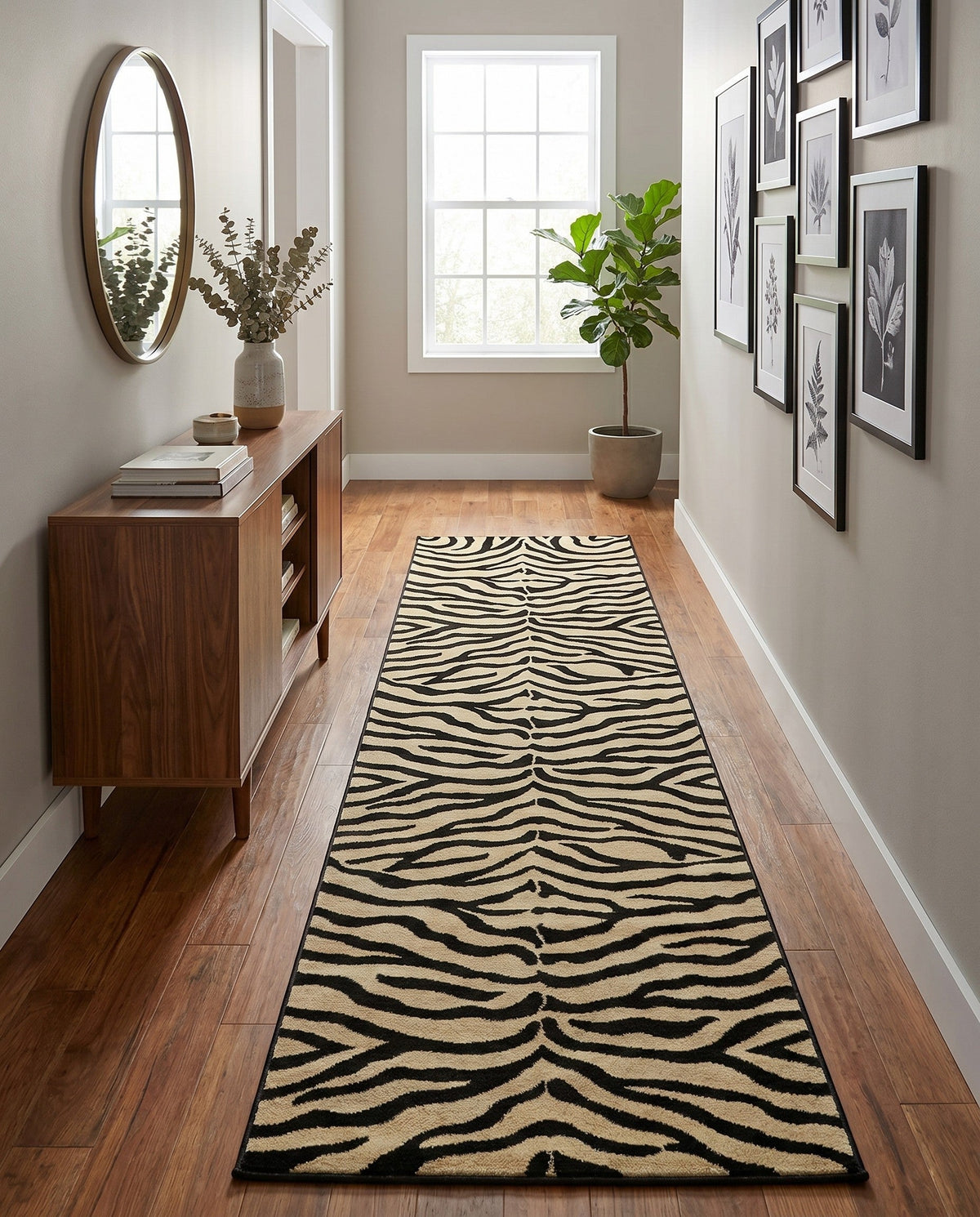 Savannah Sojourn Collection Area Rug -  Kilimanjaro Runner Cream  lifestyle 96