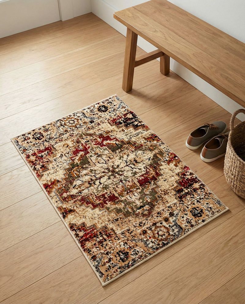 Neptune Elegance Collection Area Rug -  Naiad Rectangle Burgundy Beige  lifestyle 16