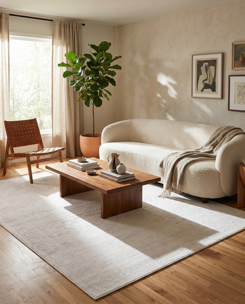 Bloomsbury Elegance Collection Area Rug -  Notting Rectangle Ivory  lifestyle 6