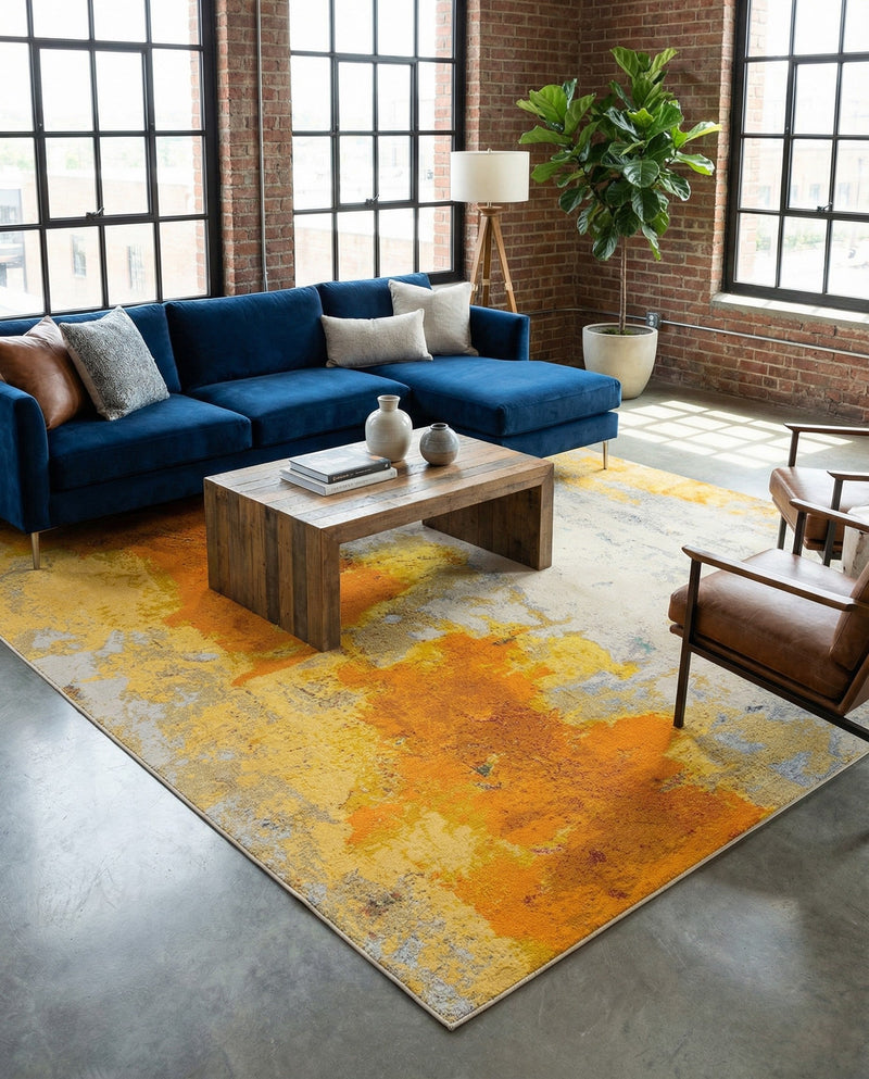 Marrakesh Elegance Collection Area Rug -  Tarfaya Rectangle Yellow  lifestyle 16