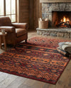 Geneva Terrace Collection Area Rug - Montreux Rectangle Rust Red  lifestyle 17