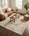 Cambridge Classics Collection Area Rug -  Magdalene (Beige) Square Beige  lifestyle 52