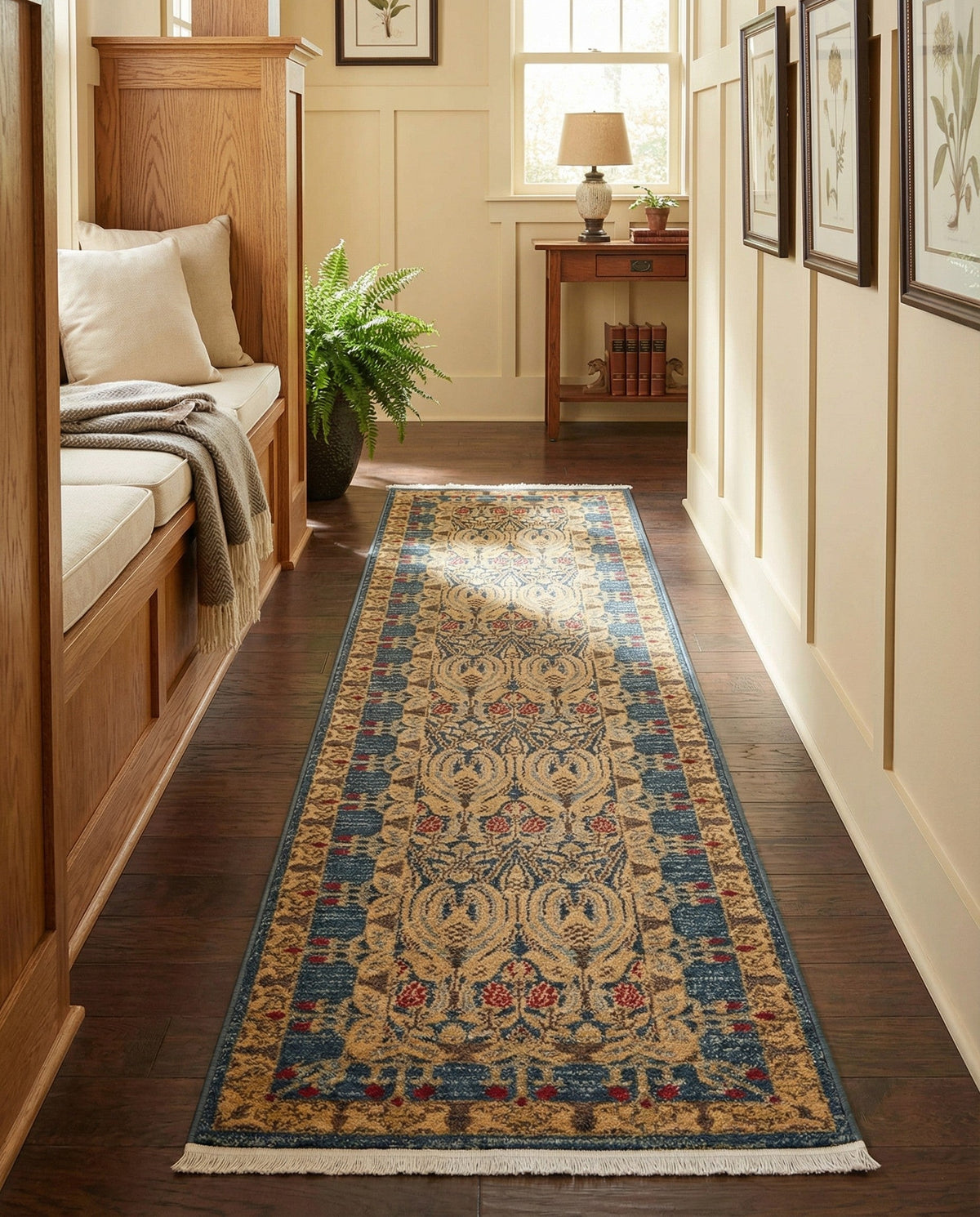 Chelsea Elegance Collection Area Rug -  Brompton (Navy Blue) Runner Navy Blue  lifestyle 116
