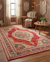 Caribbean Breeze Collection Area Rug -  Windward Rectangle Red  lifestyle 63