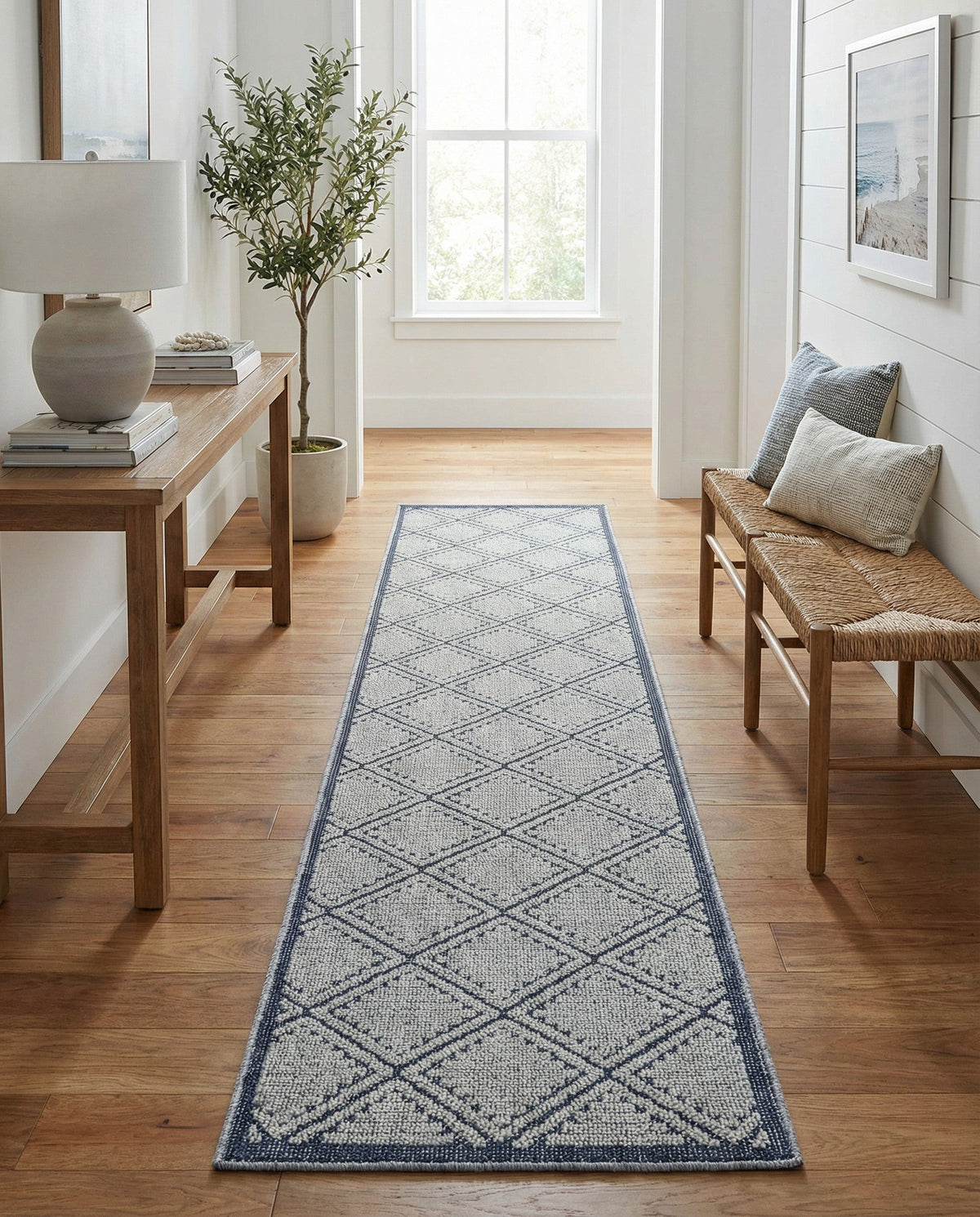 Savannah Pergola Collection Area Rug -  Eden Runner Navy Blue  lifestyle 173