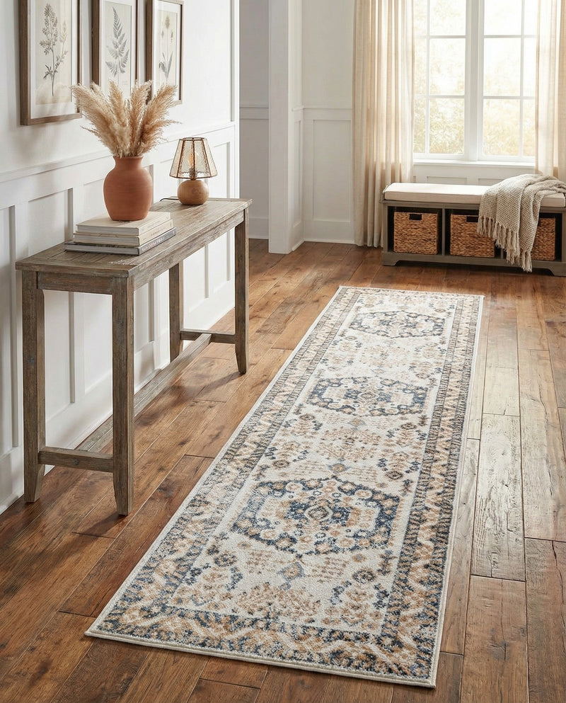 Cambridge Classics Collection Area Rug -  Pembroke (Cream) Runner Cream  lifestyle 79