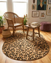 Savannah Sojourn Collection Area Rug -  Mara Oval Light Brown  lifestyle 55