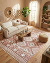 Sahara Chic Collection Area Rug -  Fez Rectangle Pink  lifestyle 32