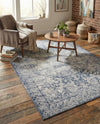 Coastal Manor Collection Area Rug -  Sailview Rectangle Dark Blue  lifestyle 14