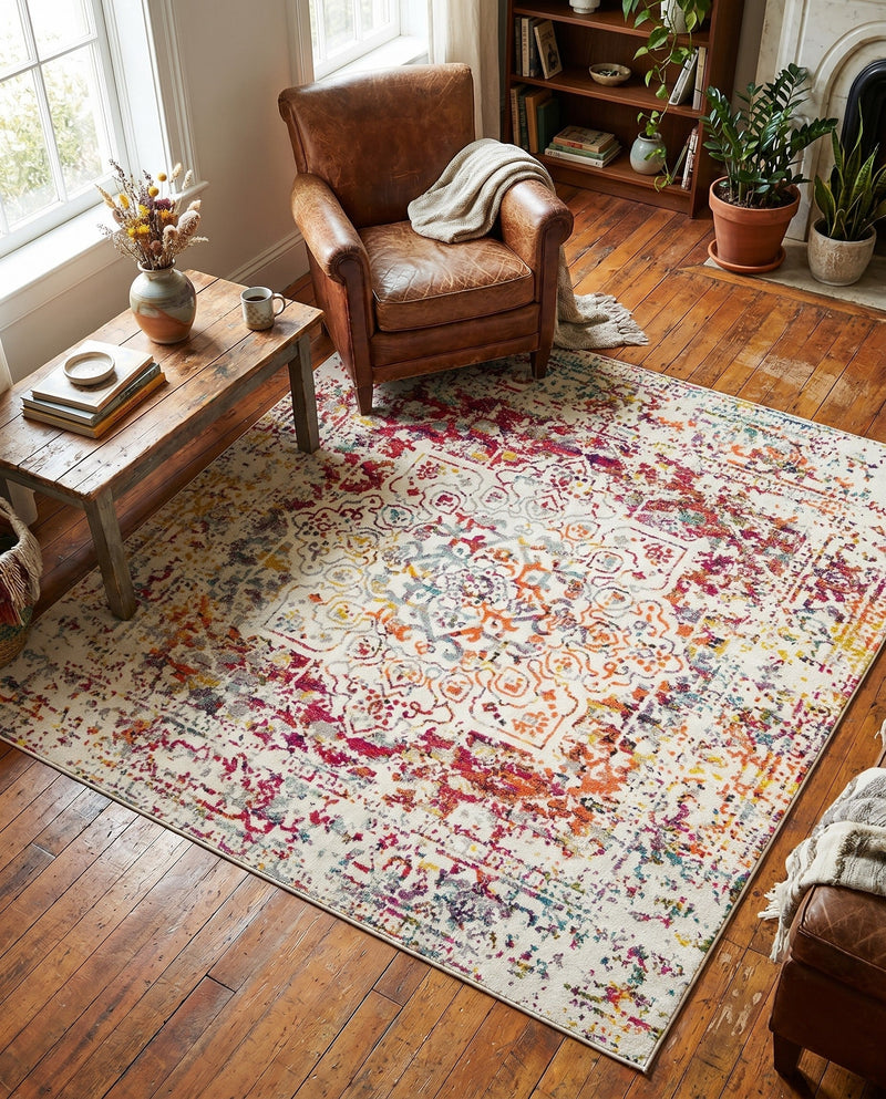 Georgetown Rugs Collection Area Rug - Dupont (Light Multi) Square Light Multi  lifestyle 68