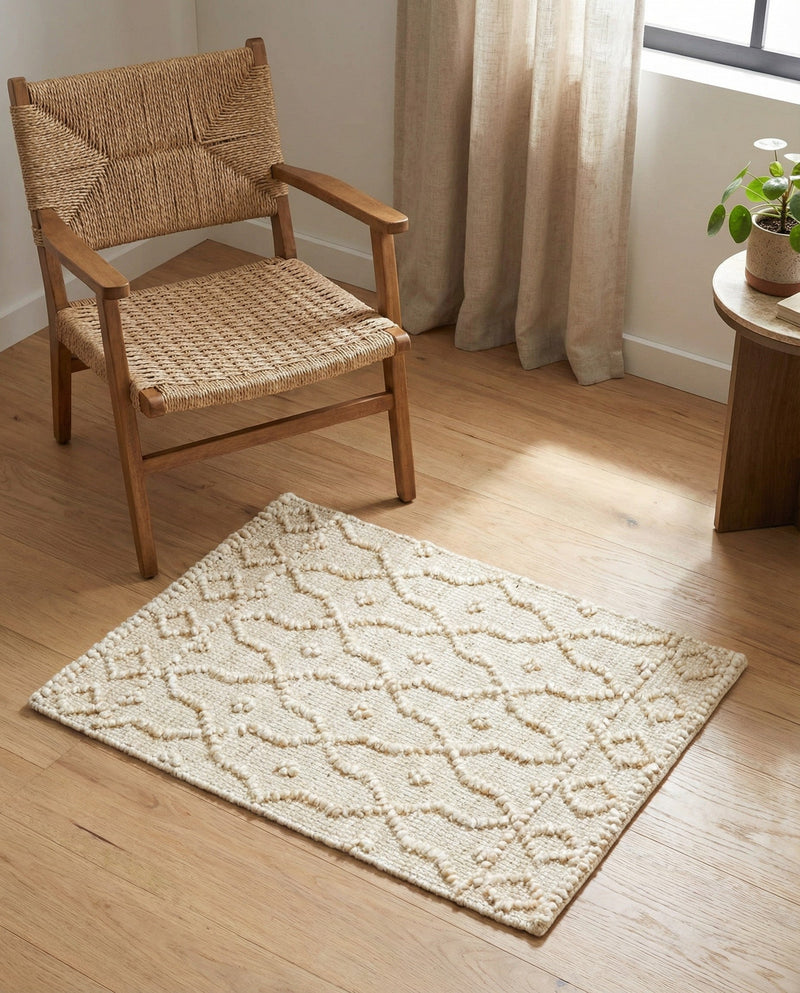 Savannah Weave Collection Area Rug - Serengeti Rectangle Ivory  lifestyle 42