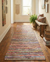 Thar Cotton Collection Area Rug - Alleppey Runner Multi White  lifestyle 68