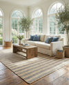 Woven Seaside Jute Collection Area Rug - Nantucket Rectangle Gray Ivory  lifestyle 40