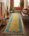 Casablanca Tapestry Collection Area Rug -  Marrakech (Sunshine Yellow) Runner Sunshine Yellow  lifestyle 28